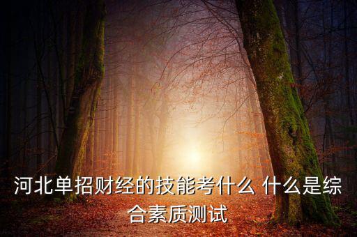 財經(jīng)素養(yǎng)考什么，春季高考財經(jīng)基礎理論和專業(yè)基礎技能考什么
