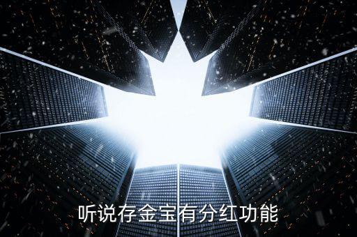 聽說(shuō)存金寶有分紅功能