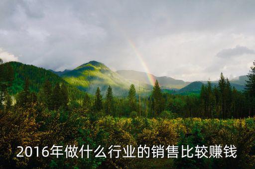 2016年做什么行業(yè)最賺錢，2016年做什么行業(yè)最賺錢