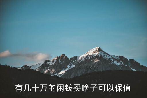 閑錢買什么最保值，手頭有點閑錢想買點有收藏價值的東西有什么好的東西