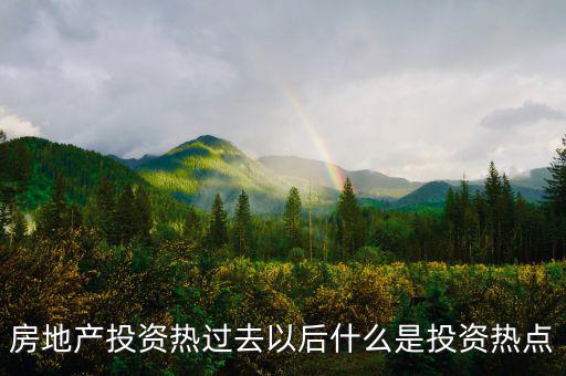 房地產(chǎn)熱之后是什么，房地產(chǎn)投資熱過去以后什么是投資熱點