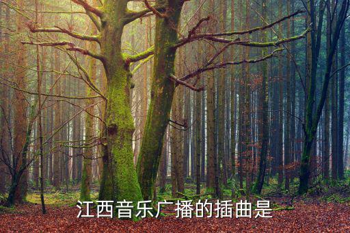 江西高速之歌是什么，江西音樂廣播的插曲是