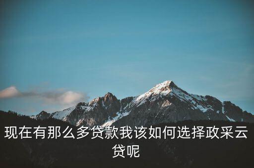 政采貸是什么意思，建設(shè)銀行政采云貸是什么