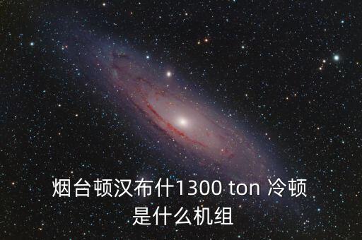 煙臺頓漢布什1300 ton 冷頓 是什么機(jī)組