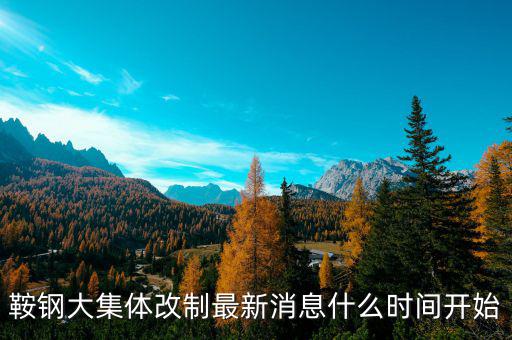鞍鋼什么時(shí)間改制，鞍鋼大集體改制最新消息什么時(shí)間開(kāi)始