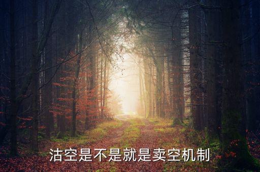 沽空機制是什么，什么是沽空沽空是什么意思