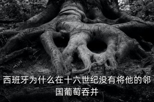 西班牙為什么沒(méi)有吞并葡萄牙，西班牙為什么在十六世紀(jì)沒(méi)有將他的鄰國(guó)葡萄吞并