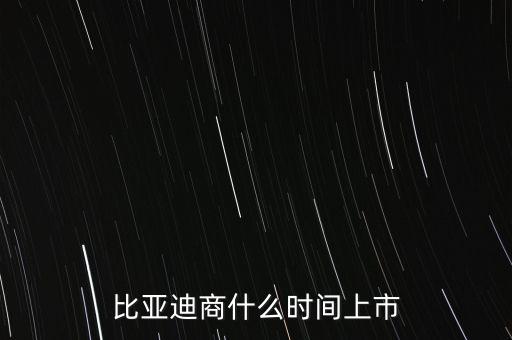 比亞迪什么時候上市，比亞迪商什么時間上市