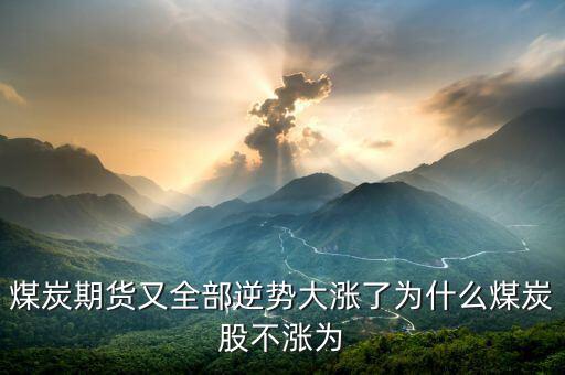 為什么煤炭股，煤炭期貨又全部逆勢(shì)大漲了為什么煤炭股不漲為