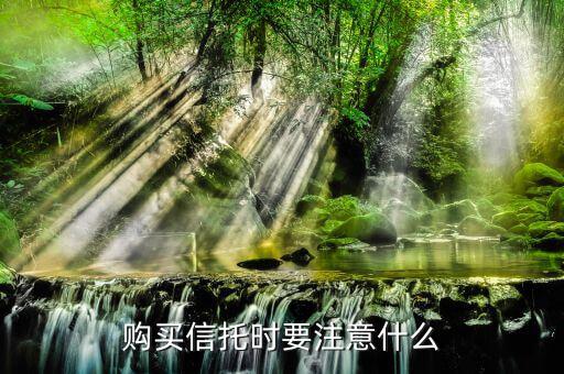 買信托產(chǎn)品注意什么，購買信托時要注意什么