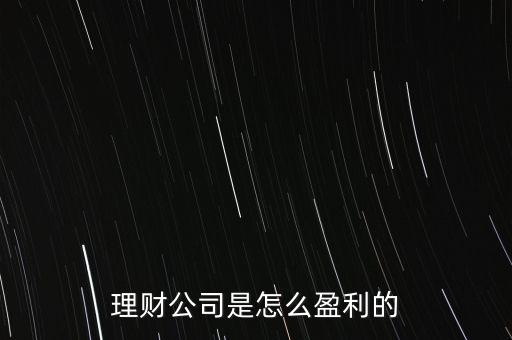 投資公司靠什么賺錢，投資理財公司靠什么賺錢