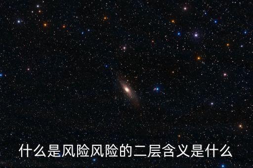 什么是風險影響，什么是風險風險的二層含義是什么