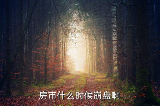 中國(guó)房產(chǎn)什么時(shí)候崩盤(pán)，中國(guó)的房市什么時(shí)候崩潰