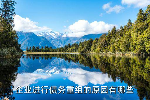 上市公司為什么要債務(wù)重組，企業(yè)為什么要進(jìn)行債務(wù)重組