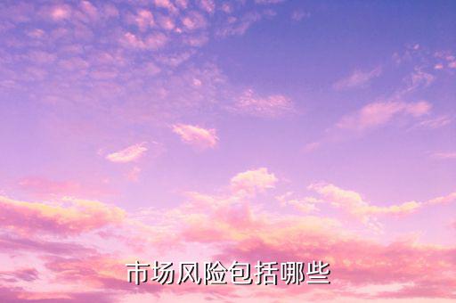 市場風險屬于什么風險，市場風險包括哪些