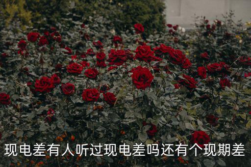 什么是現(xiàn)期差，現(xiàn)電差有人聽過現(xiàn)電差嗎還有個(gè)現(xiàn)期差