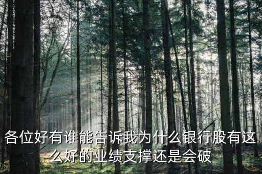 銀行股為什么破凈，為什么銀行股有這么好的業(yè)績(jī)支撐凈資產(chǎn)收益率又這么高還是會(huì)