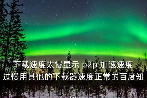 p2p怎么加速,學(xué)?；蛲瑢W(xué)用p2p終結(jié)者來網(wǎng)速應(yīng)該是這樣的