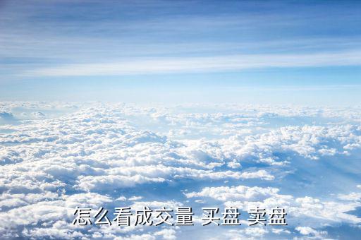 買盤(pán)和賣盤(pán)怎么看,買盤(pán)賣盤(pán)之和不等于成交量