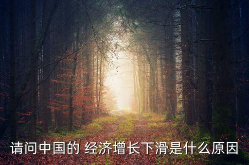 請(qǐng)問中國的 經(jīng)濟(jì)增長下滑是什么原因