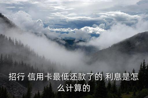 招商信用卡的利息怎么算,信用卡最低還款額注意事項(xiàng)1、5)