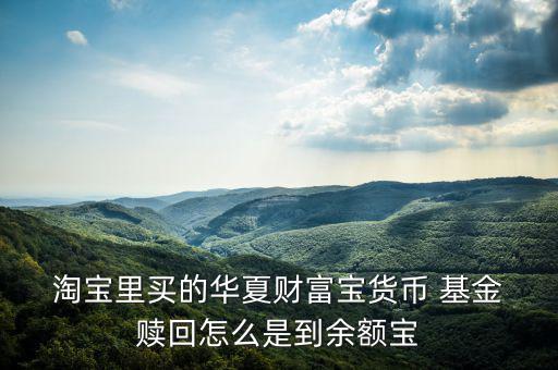 淘寶上買基金怎么贖回,理財第一課:如何理財?