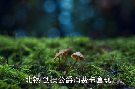  北銀 創(chuàng)投公爵消費卡套現