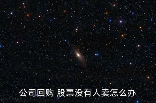 公司回購(gòu) 股票沒有人賣怎么辦