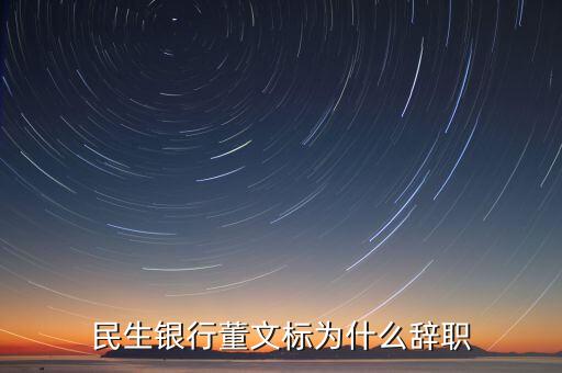 董文標(biāo)現(xiàn)在是什么職務(wù)，民生銀行董文標(biāo)為什么辭職