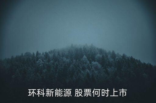 新能源股票什么時(shí)候上市呢，環(huán)科新能源 股票何時(shí)上市