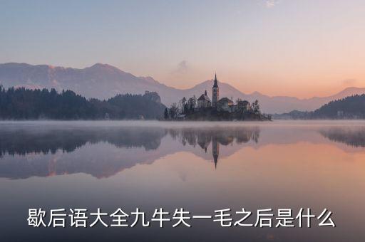 九牛失一毛的下預(yù)示什么，九牛失一毛