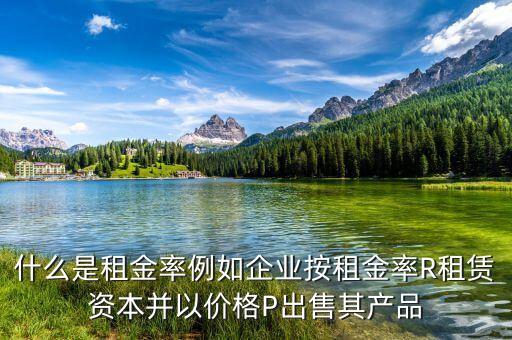 什么是租息率，什么是租金率例如企業(yè)按租金率R租賃資本并以價格P出售其產(chǎn)品