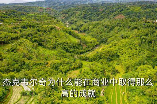 杰克韋爾奇為什么沒在中國成功，杰克韋爾奇為什么能在商業(yè)中取得那么高的成就