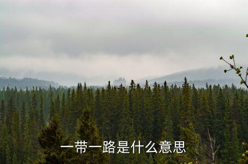 一帶一路指什么，一帶一路指什么意思