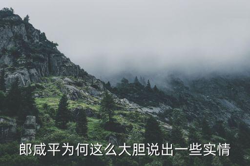 我為什么要回應(yīng)郎咸平，郎咸平為何這么大膽說出一些實(shí)情