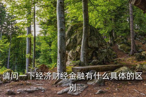 請(qǐng)問一下經(jīng)濟(jì)財(cái)經(jīng)金融有什么具體的區(qū)別