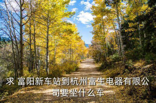 杭州富生電器的主營(yíng)業(yè)務(wù)是什么，求 富陽(yáng)新車(chē)站到杭州富生電器有限公司要坐什么車(chē)