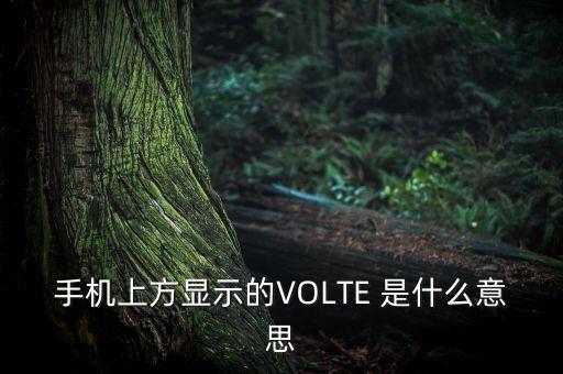 手機volte是什么意思，手機上方顯示的VOLTE 是什么意思