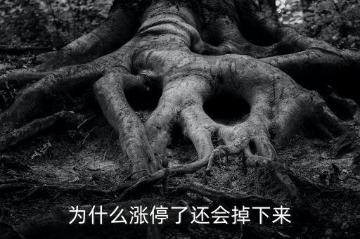 為什么股票漲停會往下掉，股票漲停怎么還會跌下來