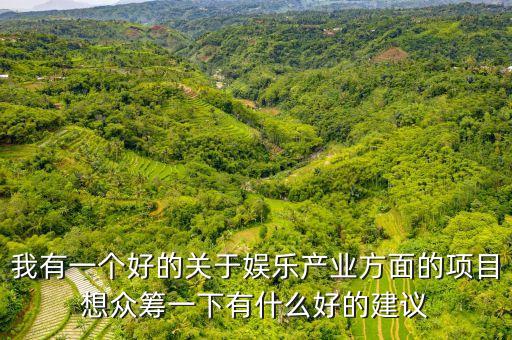 娛樂產(chǎn)業(yè)投資什么好，我有一個(gè)好的關(guān)于娛樂產(chǎn)業(yè)方面的項(xiàng)目想眾籌一下有什么好的建議