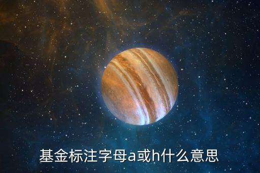 基金中的房地產a卷商a是什么意思，基金標注字母a或h什么意思