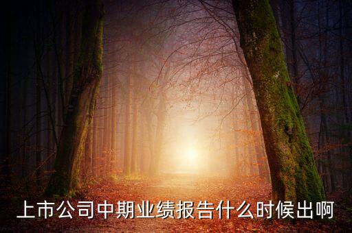 中報(bào)業(yè)績最晚什么時(shí)間公布，規(guī)定股票中報(bào)什么時(shí)候出