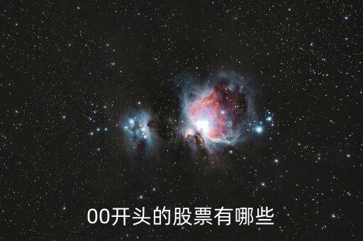 00打頭的是什么股票，00開頭的是什么股票