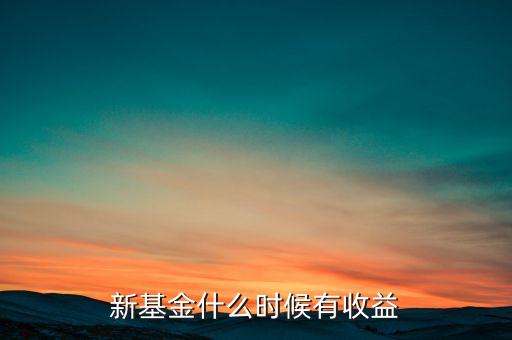 新基金什么時候有收益，新基金什么時候有收益