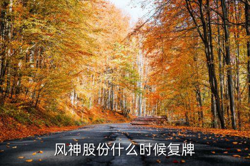 風神股份什么時候復牌，風神股份會停牌嗎