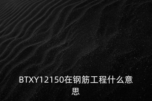 政績工程什么意思，BTXY12150在鋼筋工程什么意思