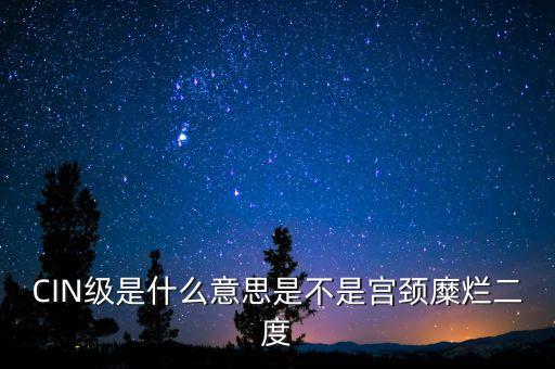海泰宮靖是什么級(jí)別，CIN級(jí)是什么意思是不是宮頸糜爛二度