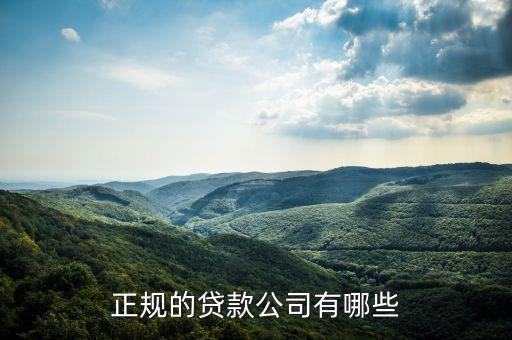 有什么貸款公司，現(xiàn)在常見(jiàn)的貸款公司有哪些