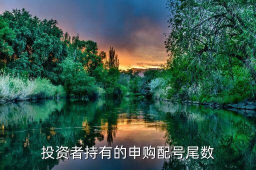 申購配號尾數(shù)是什么，新股中簽號配號后面的數(shù)字是表示什么意思