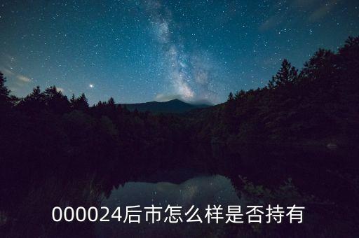 000024是什么行業(yè)，000024后市怎么樣是否持有